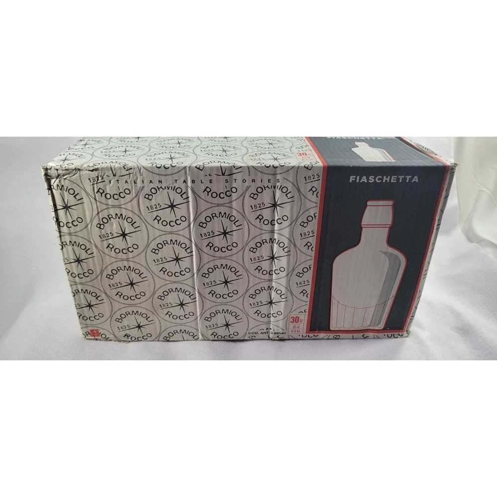 Bormioli Rocco Fiaschetta Clear Glass Decanter 25cl 30pc Set 3.88540